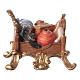 Elephant saddle with goods for Original Nativity scene in painted wood, Valgardena 12 cm s1