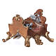 Elephant saddle, 12 cm nativity Original, in painted Valgardena wood s3