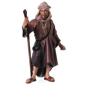 Elefantentreiber stehend, Holz coloriert, für 10 cm Original-Krippe, Grödner Kunsthandwerk