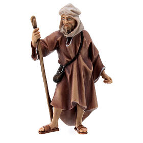 Elephant rider standing, 12 cm nativity Original, in painted Valgardena wood