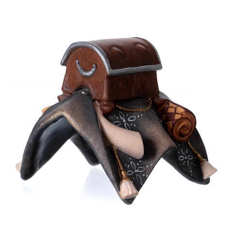 Luggage saddle for standing elephant Original Valgardena painted wood nativity scene 10 cm 7