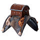 Elephant saddle with bags, 12 cm nativity Original, in painted Valgardena wood s3