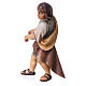 Enfant qui tire bois crèche Original bois peint Val Gardena 10 cm s3