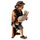 Child with Lamb, 10 cm Original Nativity model, in painted Valgardena wood s3