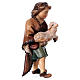 Enfant avec agneau crèche Original en bois peint Val Gardena 12 cm s3