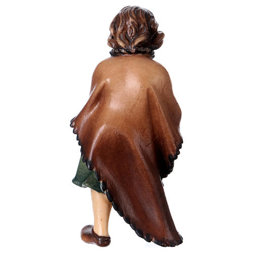 Bambino con agnello presepe Original legno dipinto Valgardena 12 cm 4