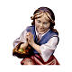 Dziewczynka klęcząca modląca się szopka Original drewno malowane Val Gardena 10 cm s2