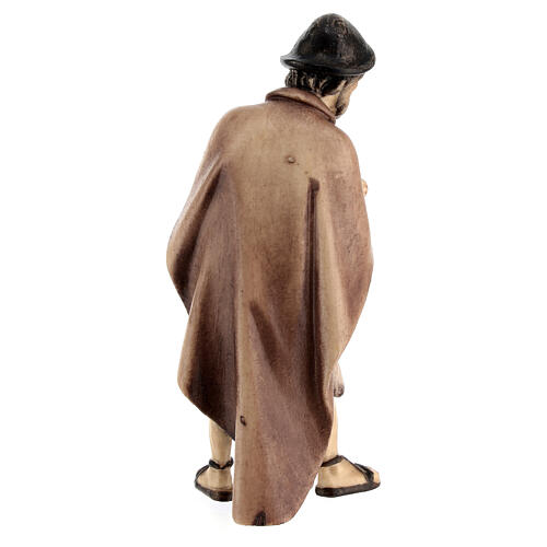 Pastore con capretta presepe Original legno dipinto Valgardena 10 cm 4