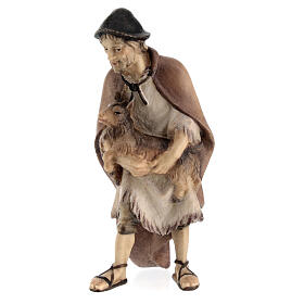 Pasterz z kozą szopka Original drewno malowane Val Gardena 10 cm