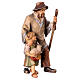 Pastor con niña belén Original madera pintada Val Gardena 10 cm de altura media s3