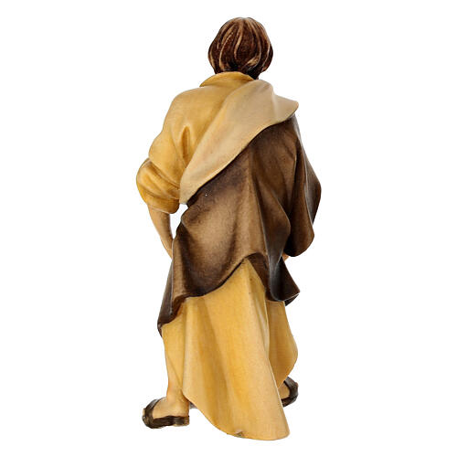 Pastore con sale presepe Original legno dipinto Valgardena 10 cm 4