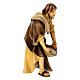 Shepherd with Salt Figurine, 10 cm Original Nativity model, in painted Valgardena wood s2