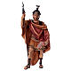 Soldat romain armé crèche Original bois peint Val Gardena 12 cm s1