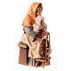 Old woman with spinning wheel Original Nativity Scene in painted wood from Valgardena 10 cm s3