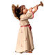 Ange jouant la trombe crèche Original bois peint Val Gardena 12 cm s3