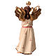 Anioł z trąbką szopka Original drewno malowane Val Gardena 12 cm s4