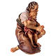 Pastore inginocchiato con bambino presepe Original legno Valgardena 12 cm s3