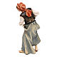 Kobieta ze wsi z noworodkiem szopka Original drewno malowane Val Gardena 12 cm s3