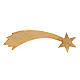 Estrella cometa Original madera pintada Val Gardena para belén de altura media 12 cm s2