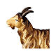 Brown Goat, 10 cm Original Nativity model, in painted Valgardena wood s2