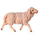 Mouton qui court crèche Original bois peint Val Gardena 10 cm s1