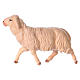 Mouton en train de courir pour crèche Original bois peint Val Gardena 12 cm s2