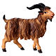 Brown Horn Goat, 12 cm Original Nativity model, in painted Valgardena wood s1