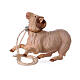 Montone inginocchiato presepe Original legno Valgardena 10 cm s3