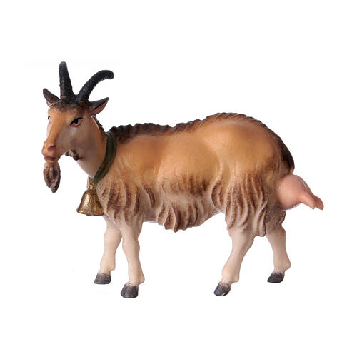Ziege zum melken, Holz coloriert, für 10 cm Original-Krippe, Grödner Kunsthandwerk 1