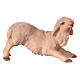 Agnello inginocchiato presepe Original legno dipinto Valgardena 12 cm s1