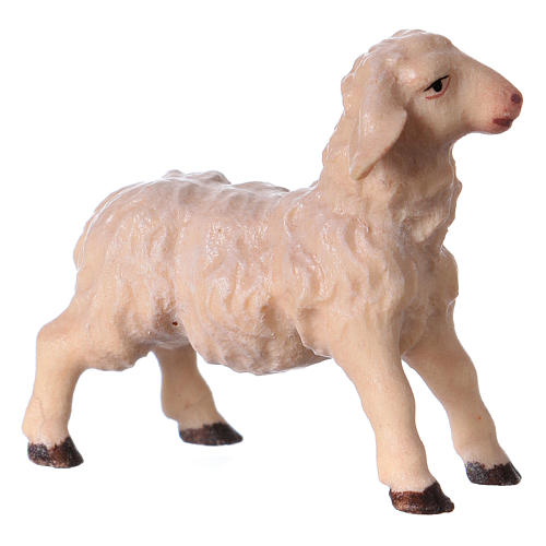 Lamb Upright, 12 cm Original Nativity model, in painted Valgardena wood 2