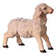 Lamb Upright, 12 cm Original Nativity model, in painted Valgardena wood s2