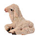 Agnello sdraiato presepe Original legno dipinto Valgardena 10 cm s2