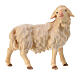 Mouton qui regarde à droite Original crèche bois peint Val Gardena 10 cm s1