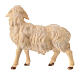 Sheep Looking Right, 10 cm Original Nativity model, in painted Valgardena wood s2