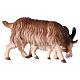 Cabra con cabrita belén Original madera pintada Val Gardena 12 cm de altura media s2