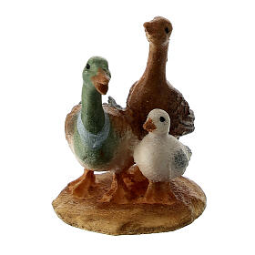 Gruppo d'oche presepe Original legno dipinto Valgardena 10 cm