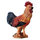 Standing rooster, Original Nativity Scene in painted wood from Valgardena 12 cm s2