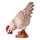 Chicken Pecking Food, 12 cm Original Nativity model, in painted Valgardena wood s1