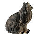 Gatto seduto presepe Original legno dipinto Valgardena 10 cm s3