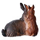 Zwei Kaninchen 12cm Grödnertal Holz Mod. Original s3