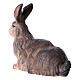 Conejo belén Original madera pintada Val Gardena 12 cm de altura media s3