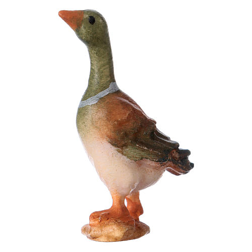 Duck Gazing, 12 cm Original Nativity model, in painted Valgardena wood 1