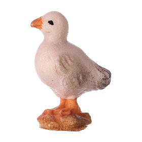 Baby Duck, 12 cm Original Nativity model, in painted Valgardena wood