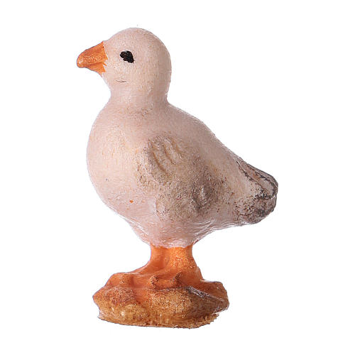 Baby Duck, 12 cm Original Nativity model, in painted Valgardena wood 1