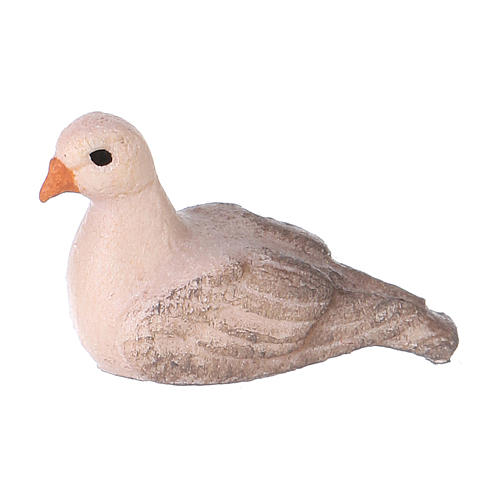 Dove, 10 cm Original Nativity model, in painted Valgardena wood 1