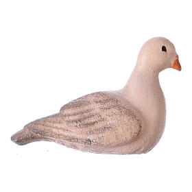 White Dove, 12 cm Original Nativity model, in painted Valgardena wood
