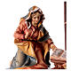 Annunciation scene on base 5 pcs, Original Nativity Scene in painted wood from Valgardena 12 cm s2