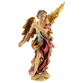 Announcing Angel, 10 cm Original Nativity model, in painted Valgardena wood