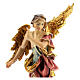 Announcing Angel, 10 cm Original Nativity model, in painted Valgardena wood s2